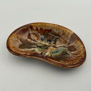 Vintage MCM Canadian Pottery Trinket Dish Bay of Fundy New Brunswick